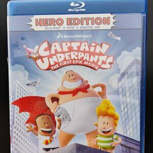 Hero Edition of Captain Underpants First Epic Movie DVD BluRay Digital HD 2017